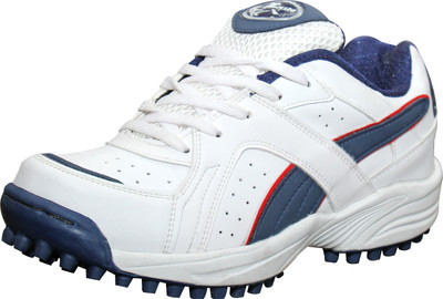 

Zigaro Cricket Shoes For Men(White, Navy)