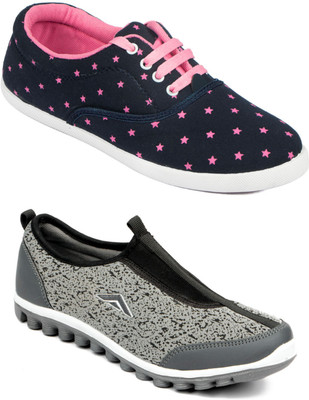 

Asian RIYA-01 & LR-23 Running Shoes For Women(Grey, Navy