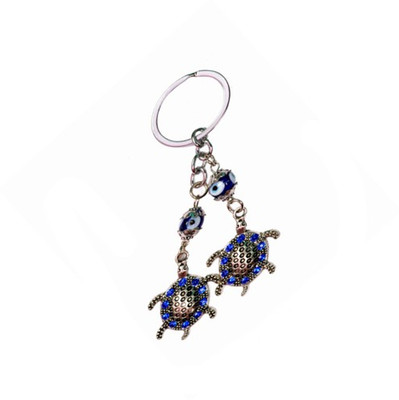 

MYEBIZSTORE Kachua Keyring Design Fashion Nazar Suraksha Kawach Decorative Showpiece - 1 cm(Steel, Multicolor)