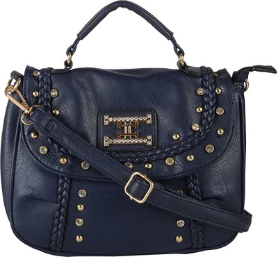 

lavu&me Women Casual Blue Polyester Sling Bag