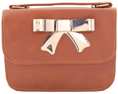 

zuberi couture Girls Casual Brown PU Sling Bag