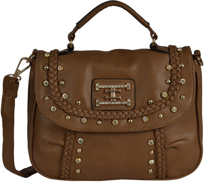 

lavu&me Women Casual Beige Polyester Sling Bag