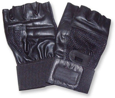 

National Sports Weight Lifting Gym Glove in Best Quality Hand Support(Black