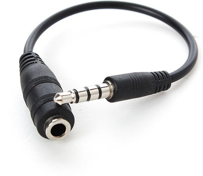 

Adnet TV-out Cable 3.5mm M to F Stereo Audio Cable(Black, For Mobile)