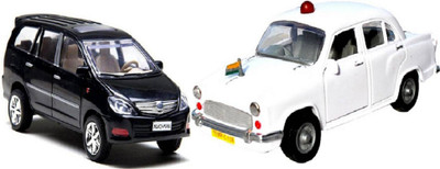 

MN OVERSEAS Pull Along Combo of 2 Plastic Cars(Multicolor)