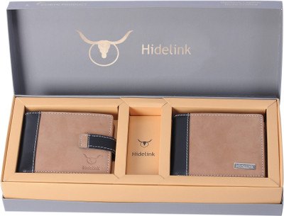 

Hidelink Men Tan Genuine Leather Wallet(5 Card Slots)