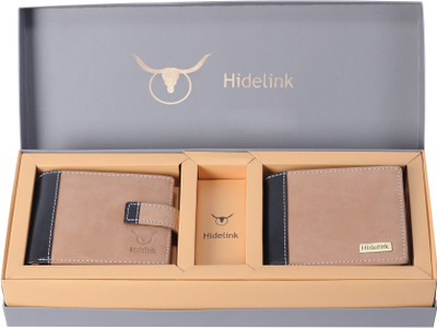 

Hidelink Men Tan Genuine Leather Wallet(5 Card Slots)