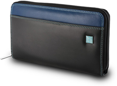 

Dudu Women Casual Black, Blue Genuine Leather Wallet(8 Card Slots)