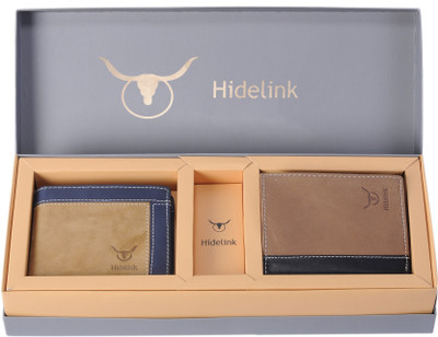 

Hidelink Men Brown Genuine Leather Wallet(5 Card Slots)