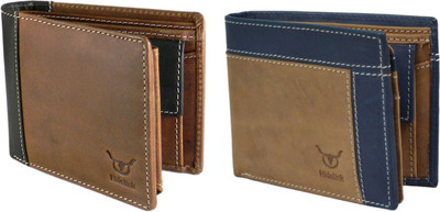 

Hidelink Men Brown Genuine Leather Wallet(7 Card Slots)