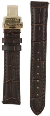 Svarntai Svarntai Women's Rose Gold Granville Strap 18 mm Genuine Italian Leather With Deployment Clasp Watch Strap(Coffee Brown)   Watches  (Svarntai)