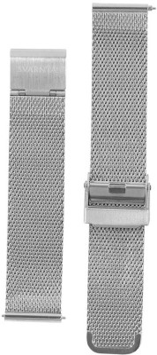 Svarntai Svarntai Women's Silver Seymour Strap 18 mm Stainless Steel Mesh Watch Strap(Glossy Silver)   Watches  (Svarntai)
