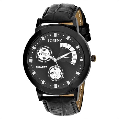 Lorenz MK-1025A Chrono Style Black Watch  - For Men   Watches  (Lorenz)