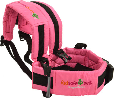 

Kidsafe Kid'S Safety Belt / 2 Wheeler / Baby's Carriers/Car safety Travel Belt With Expandable Straps Baby Carrier(Pink, Front carry facing out)