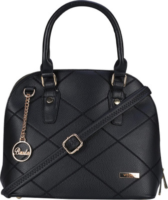 

BUSTA Black Handbag for Women's Waterproof Messenger Bag(Black, 5 L)