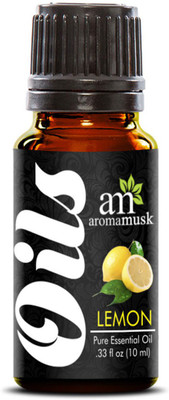 

AromaMusk Lemon Pure Aroma Essential Oil (Therapeutic Grade, Pure & Undiluted)(10 ml)