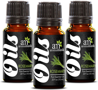 

AromaMusk Rosemary Pure Aroma Essential Oil (Therapeutic Grade, 100% Natural) Pack Of 3(10 ml)
