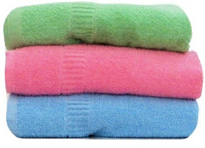 DR Terry Cotton 400 GSM Bath Towel Set(Pack of 3, MULTI)
