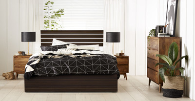 

Auspicious Home Iceland Engineered Wood King Bed(Finish Color - Wenge)