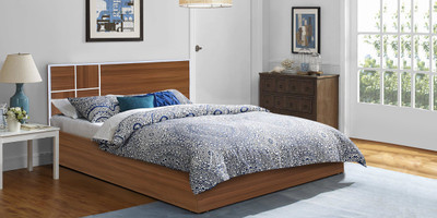 

Auspicious Home Ibiza Engineered Wood King Bed With Storage(Finish Color - Teak)