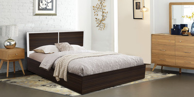 

Auspicious Home Borneo Engineered Wood King Bed With Storage(Finish Color - Wenge)