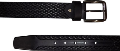 

Style 98 Men Casual, Formal, Party Black Genuine Leather Belt