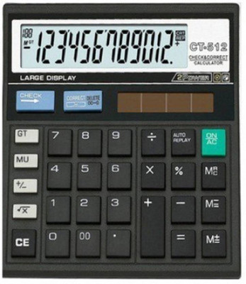 

Ecstasy 512 Basic Calculator(12 Digit), Black