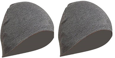 Atabz Solid Skull Cap Cap(Pack of 2)