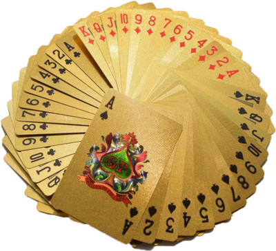 

Stealodeal Golden Playing cards(Gold)