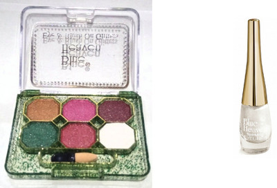 Blue Heaven 6 in 1 Fashion Eye Shadow & Sparkeling Eyeliner 01(Set of 2)