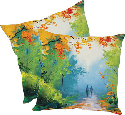

Sleep Nature's Printed Cushions Cover(Pack of 2, 30.63 cm*30.63 cm, Multicolor)