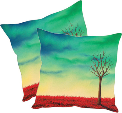 

Sleep Nature's Printed Cushions Cover(Pack of 2, 30.63 cm*30.63 cm, Multicolor)