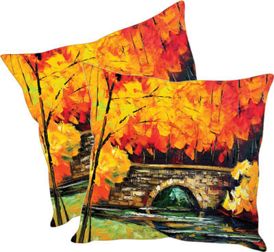 

Sleep Nature's Printed Cushions Cover(Pack of 2, 40.63 cm*40.63 cm, Multicolor)