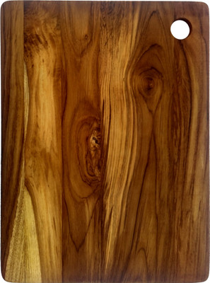 

Oxford Teak Wood Chopping Board & Wooden Cutting Board(Brown Pack of 1)