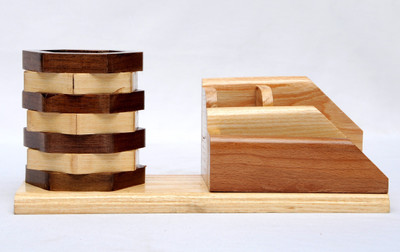

Surya 4 Compartments WOOD OFFICE STAIONERY(WOOD)