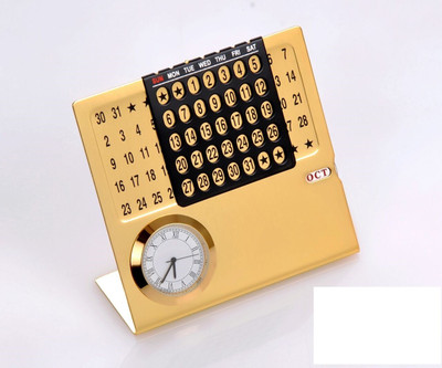 

Surya 0 Compartments Steel Calendar(Gold, Black)