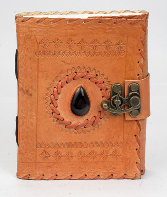 

Anshika International A5 Journal(genuine leather diary, Orange)