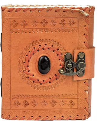 

Anshika International A5 Diary(vintage leather handmade notebook diary, Orange)