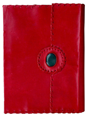 

Anshika International A5 Notebook(genuine leather notebook diary, Red)