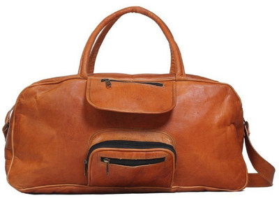 

mangalmurti Leather Bag Genuine Vintage Handmade Brown Duffle Bag Travel Duffel Bag(Brown)
