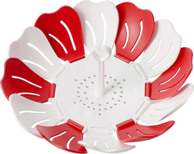 

Bruzone Lotus Shape Foldable Tray D07 Plastic, Silicone Fruit & Vegetable Basket(Multicolor)