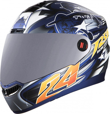 

Steelbird SBA-1 HOVERING BARGY Motorbike Helmet(MATT YAMAHA BLUE/YELLOW