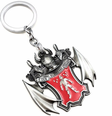 

lagfly Game Of Thrones Silver Family Badge Vintage Metal Alloy Perfect Detailing Key Chain
