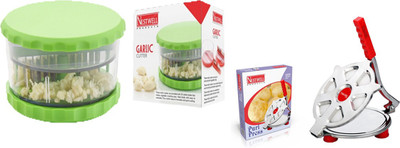 

Nestwell Garlic crusher WITH Puri Press Garlic crusher WITH Puri Press Multicolor Kitchen Tool Set(Multicolor)