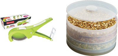 

Nestwell MULTI VEG CUTTER WITH SPROUT MAKER MULTI VEG CUTTER WITH SPROUT MAKER KITCHEN TOOL SET Multicolor Kitchen Tool Set(Multicolor)