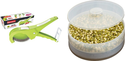 

Nestwell MULTI VEG CUTTER WITH SPROUT MAKER KITCHEN TOOL SET MULTI VEG CUTTER WITH SPROUT MAKER KITCHEN TOOL SET Multicolor Kitchen Tool Set(Multicolor)