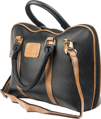 

Pranjals House 15 inch Expandable Laptop Messenger Bag(Black)