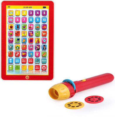 

ShopMeFast English Learner Mini My Pad And Animals Projector Toy For Kids Combo(Multicolor)