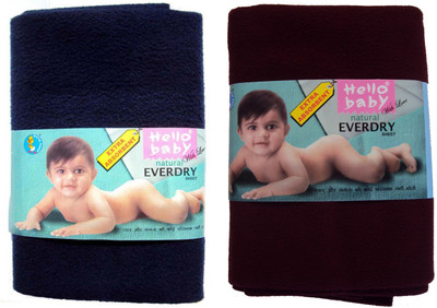 

Hello Baby Extra Absorbent Natural Quick Dry Waterproof Bed Protector Everyday Sheet for Babies-Maroon Small & Deep Blue small combo(Blue, Maroon)