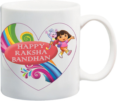 

ME&YOU Happy Raksha Bandhan Gift For Brother/ Sister; printed Ceramic Mug(325 ml), Multicolor